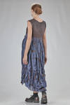 long and wide dress in merino wool, beech, and silk nuno-felt - AGOSTINA ZWILLING 