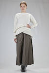 abstract 'sculpture' sweater in merino wool, beech, and silk nuno-felt - AGOSTINA ZWILLING 