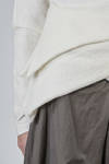 abstract 'sculpture' sweater in merino wool, beech, and silk nuno-felt - AGOSTINA ZWILLING 