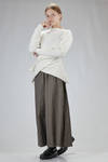 abstract 'sculpture' sweater in merino wool, beech, and silk nuno-felt - AGOSTINA ZWILLING 