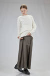 abstract 'sculpture' sweater in merino wool, beech, and silk nuno-felt - AGOSTINA ZWILLING 