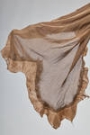 sciarpa lunga e ampia, in garza leggera e profili di nuno-feltro di lana merino, faggio e seta - AGOSTINA ZWILLING 