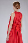 long and wide dress in nylon taffeta and wool gauze - DANIELA GREGIS 