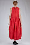 long and wide dress in nylon taffeta and wool gauze - DANIELA GREGIS 