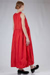 long and wide dress in nylon taffeta and wool gauze - DANIELA GREGIS 