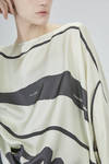 camicia lunga e ampia in twill di seta stampata - DANIELA GREGIS 