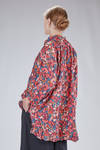 camicia lunga e ampia in liberty londinese di cotone lavato - DANIELA GREGIS 