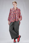 camicia lunga e ampia in liberty londinese di cotone lavato - DANIELA GREGIS 