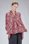 camicia lunga e ampia in liberty londinese di cotone lavato - DANIELA GREGIS 