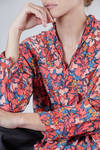 camicia lunga e ampia in liberty londinese di cotone lavato - DANIELA GREGIS 