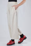 wide trousers in washed cotton canvas - DANIELA GREGIS 