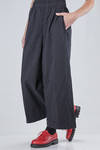 pantalone ampio in tela di cotone lavata - DANIELA GREGIS 