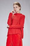 maglia al fianco, ampia, in maglia di lana merino - DANIELA GREGIS 