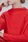 maglia al fianco, ampia, in maglia di lana merino - DANIELA GREGIS 