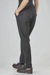 wide striped pants in smooth velvet in washed cotton and elastane - ALBUM DI FAMIGLIA 