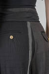 pantalone morbido costruito a mix di tele vintage di cotone e lana vergine - ARCHIVIO J. M. RIBOT 