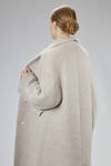 cappotto lungo e dritto in maglia double di lana, poliammide, mohair, alpaca, yack, seta, cotone ed elastan - BOBOUTIC 
