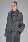 cappotto lungo e ampio in maglia double di lana, mohair, poliammide, yak ed elastan - BOBOUTIC 