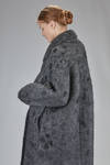 cappotto lungo e ampio in maglia double di lana, mohair, poliammide, yak ed elastan - BOBOUTIC 