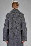 cappotto lungo e ampio in maglia double di lana, mohair, poliammide, yak ed elastan - BOBOUTIC 