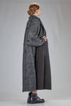 cappotto lungo e ampio in maglia double di lana, mohair, poliammide, yak ed elastan - BOBOUTIC 