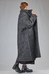 cappotto lungo e ampio in maglia double di lana, mohair, poliammide, yak ed elastan - BOBOUTIC 