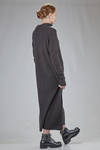 long dress in mélange knit of cashmere, silk, and polyester - BOBOUTIC 