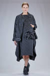giacca al fianco, ampia, in jacquard a foliage di poliestere techno lavato - COMME des GARÇONS - COMME des GARÇONS 