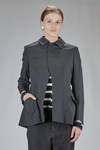 giacca lunga e sfiancata in gabardine di lana - COMME des GARÇONS - COMME des GARÇONS 