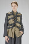 hip-length 'abstract' jacket in wool gabardine lined with cupro - COMME des GARÇONS - COMME des GARÇONS 