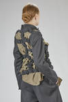 hip-length 'abstract' jacket in wool gabardine lined with cupro - COMME des GARÇONS - COMME des GARÇONS 