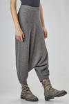 pantalone sarouel ampio in maglia di lana vergine - FORME D' EXPRESSION 