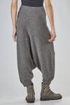 pantalone sarouel ampio in maglia di lana vergine - FORME D' EXPRESSION 