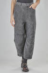 pantalone 5 tasche in canvas pesante di cotone e cupro - FORME D' EXPRESSION 