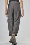pantalone 5 tasche in tweed grinzato di lana vergine, viscosa e seta - FORME D' EXPRESSION 