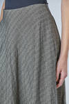 long tulip skirt in washed jacquard wool and linen - FORME D' EXPRESSION 