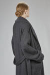 cappotto lungo e ampio in bouclé di canapa, alpaca, poliammide e lana vergine - FORME D' EXPRESSION 
