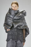 'sculpture' down-filled synthetic leather cape - JUNYA WATANABE 