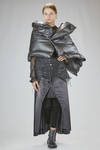 'sculpture' down-filled synthetic leather cape - JUNYA WATANABE 