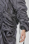impermeabile 'sculpture' sotto al ginocchio, ampio, in tela tecnica di nylon e parti in maglia di lana - JUNYA WATANABE 