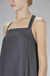 long and wide dress in wool and polyamide gauze, lined with silk twill - MARC LE BIHAN 