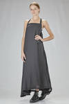 long and wide dress in wool and polyamide gauze, lined with silk twill - MARC LE BIHAN 