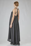 long and wide dress in wool and polyamide gauze, lined with silk twill - MARC LE BIHAN 