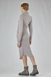 long and fitted dress to drape on the body in very soft viscose, wool, and elastane - MARC LE BIHAN 