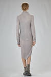 long and fitted dress to drape on the body in very soft viscose, wool, and elastane - MARC LE BIHAN 