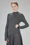 fitted and asymmetric angora, viscose, and polyamide jersey - MARC LE BIHAN 