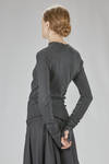 fitted and asymmetric angora, viscose, and polyamide jersey - MARC LE BIHAN 