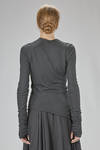 fitted and asymmetric angora, viscose, and polyamide jersey - MARC LE BIHAN 