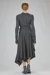 fitted and asymmetric angora, viscose, and polyamide jersey - MARC LE BIHAN 