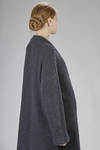 long and wide cardigan in soft cashmere and silk bouclé knit - LUSSI 